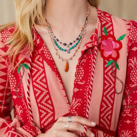 NWT Anthropologie Farm Rio Jaquard Orchard Maxi Dress - Medium*